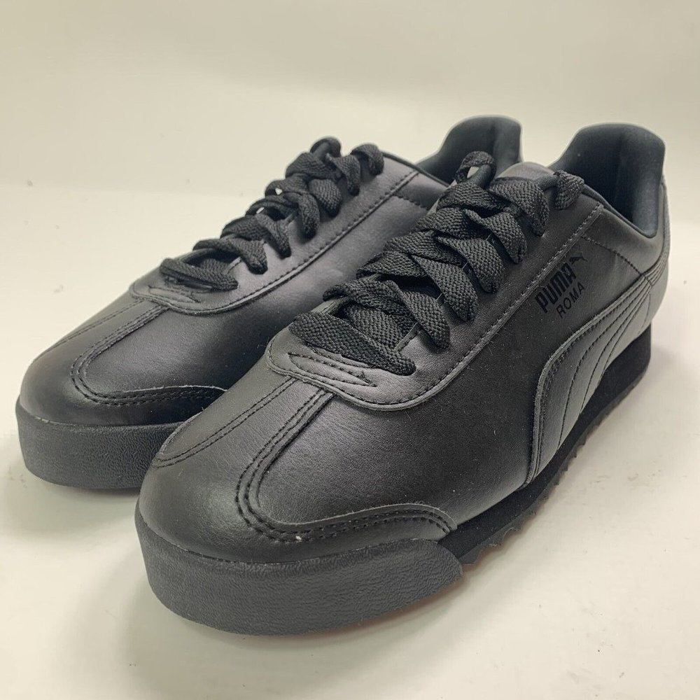 Puma Roma Basic Classic Black Mens Shoes Sneakers Size 7.5